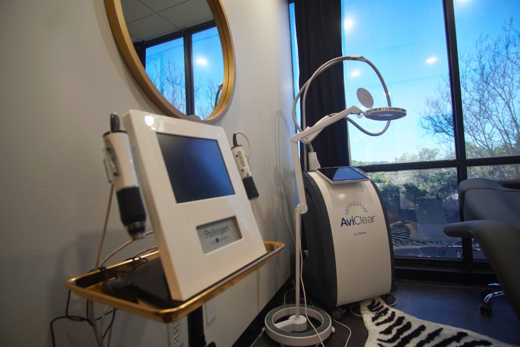 A state-of-the-art medical spa machine with advanced features for skincare treatments