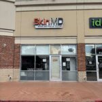 Medical space for sublease Hurst TX exterior view at The Shops at North East Mall showing signage and retail medical location